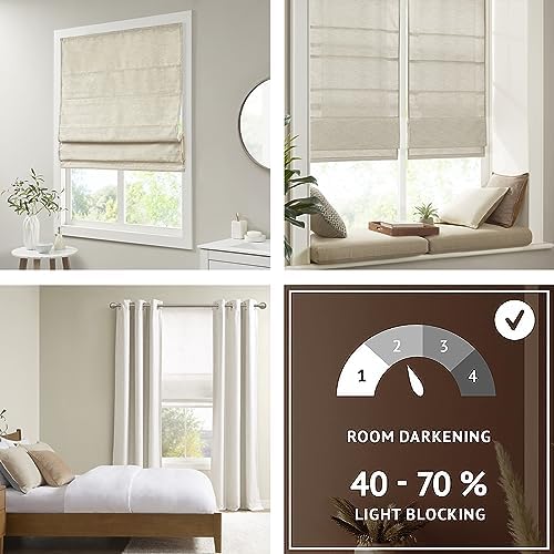 image for Madison Park Galen Cordless Fabric Privacy Single Panel Darkening, Ene
