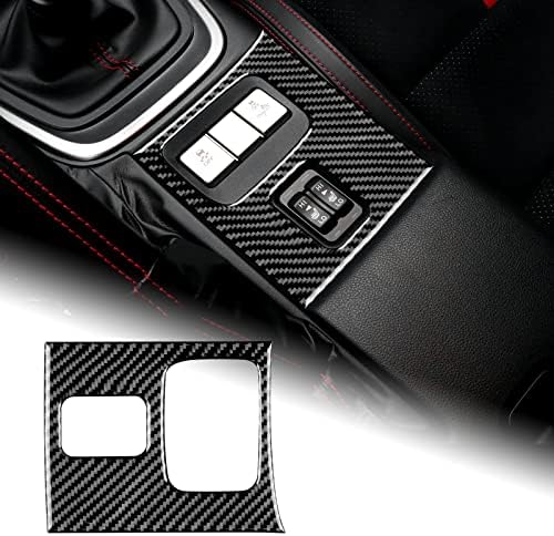 AIRSPEED for Subaru BRZ Toyota GR86 2021 2022 Seat Heating Control Button Cover Center Console Panel Carbon Fiber Sticker Interior Accessories, Black