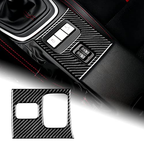 Airspeed For Subaru Brz Toyota Gr86 2021 2022 Seat Heating Control Button Cover Center Console Panel Carbon Fiber Sticker Interior Accessories, Black #TOP3