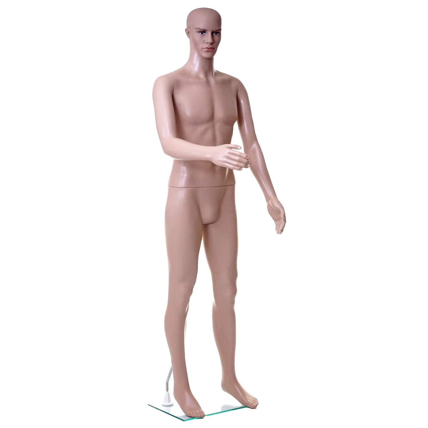 Mendler Schaufensterpuppe HWC-E37 lebensgroß beweglich 185cm | männlich Mann, Schaufensterfigur, Puppe, Mannequin, Schneiderpuppe