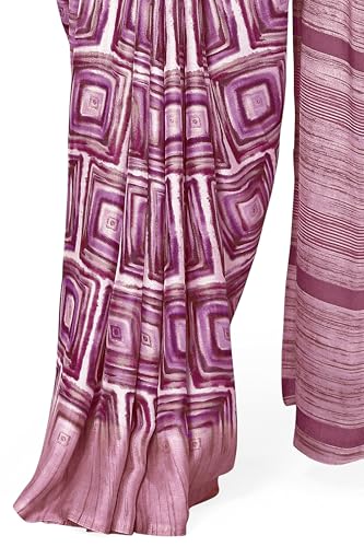 Image of MIRCHI FASHION Saree for Woman Chiffon Madhubani Print | Breathable Comfortable Printed Saree for Office and Regular Use (Available in 15 Designs)