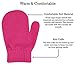 N'Ice Caps Toddler Baby Boys Girls Magic Stretch Mittens - 3 Pairs Assortment (2-4 Years, Solid - Pink/Fuchsia/Purple Mittens)