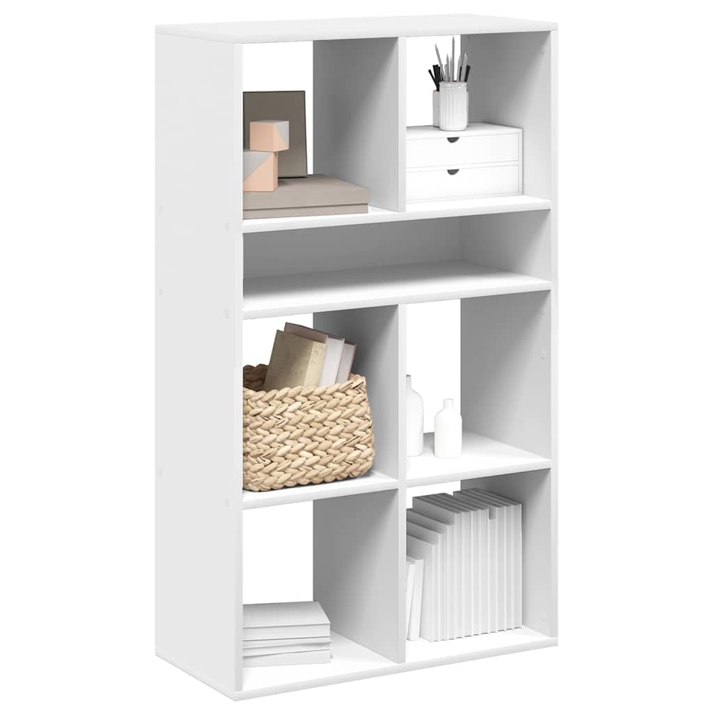 Generisch Bücherregal Weiß 66x31x112 cm Holzwerkstoff,Möbel,Regalsysteme,Bücherregale Bücherschränke-860301