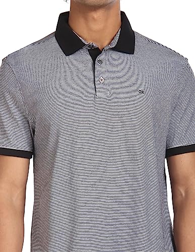 Image of Calvin Klein Men's Liquid Touch Polo Stripe with UV Protection
