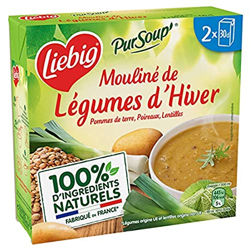 Liebig Verduras de invierno molidas para patatas, puerros, lentejas – 2 piedras de 30 cl
