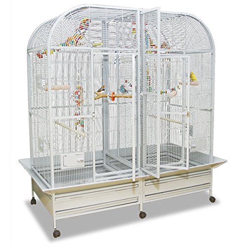 Montana Cages ® | Sittichvoliere XXL, Voliere XXL, Käfig XXL Palace II - Platinum für Finken, Kanarien und alle Sittiche