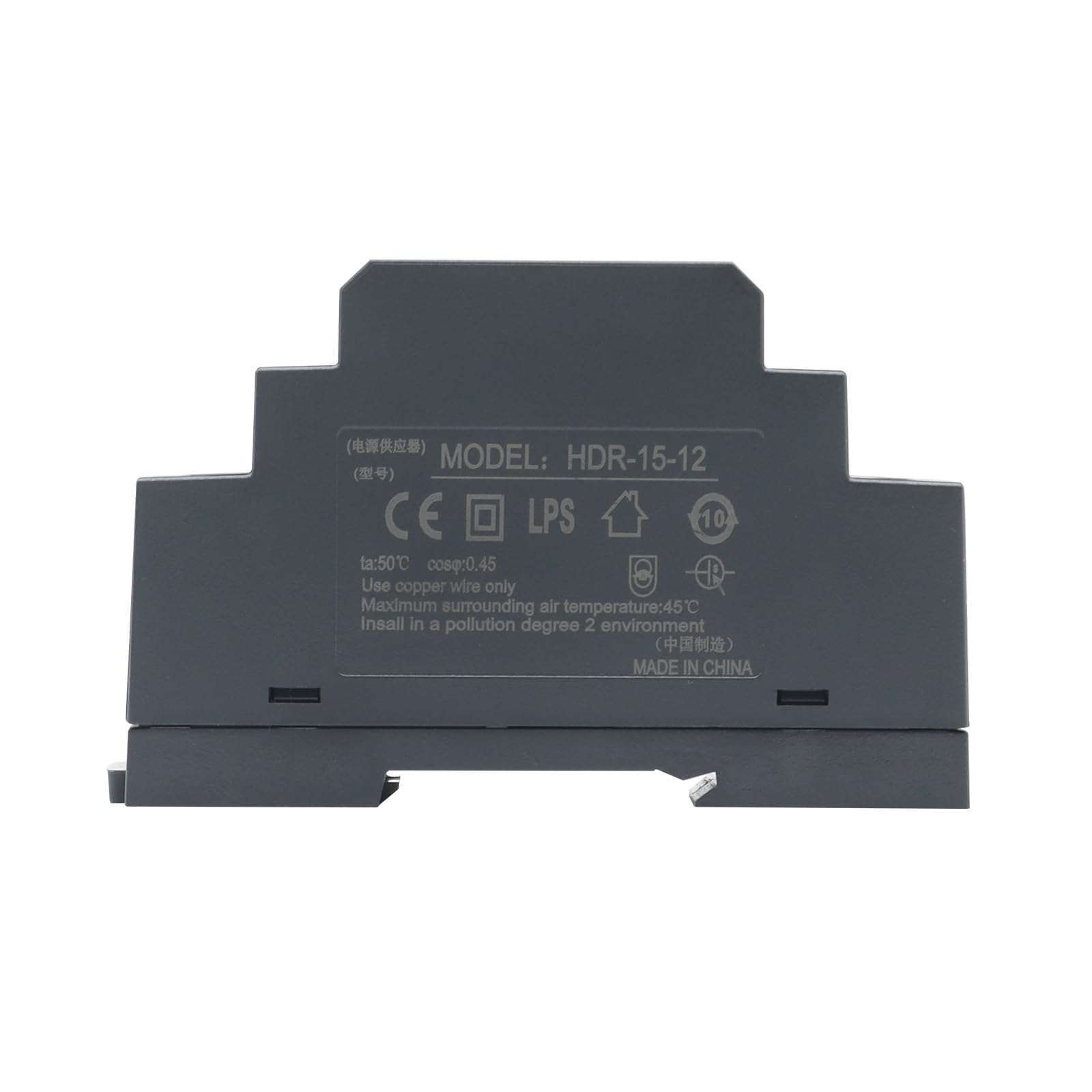 HDR-15-12 - Fuente de alimentación (12 V, 1,25 A, 15 W, 15 W, 15 W, 12 V, 1,25 A, para automatización industrial, 15 W, 12 V, 1,25 A)