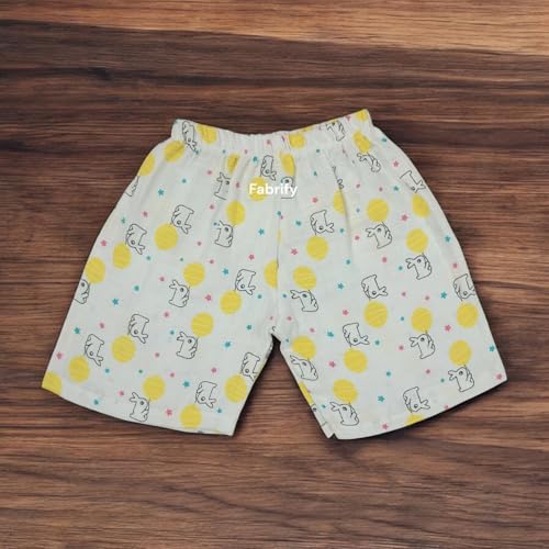 Image of Fabrify Organic Muslin Cotton Baby Top and Bottom Set, Sleepsuit Night Dress, Infant Toddler Clothing
