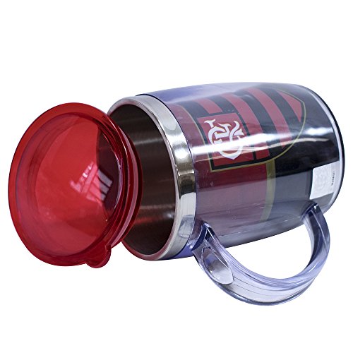 Caneca Térmica Com Tampa 450ml - Flamengo