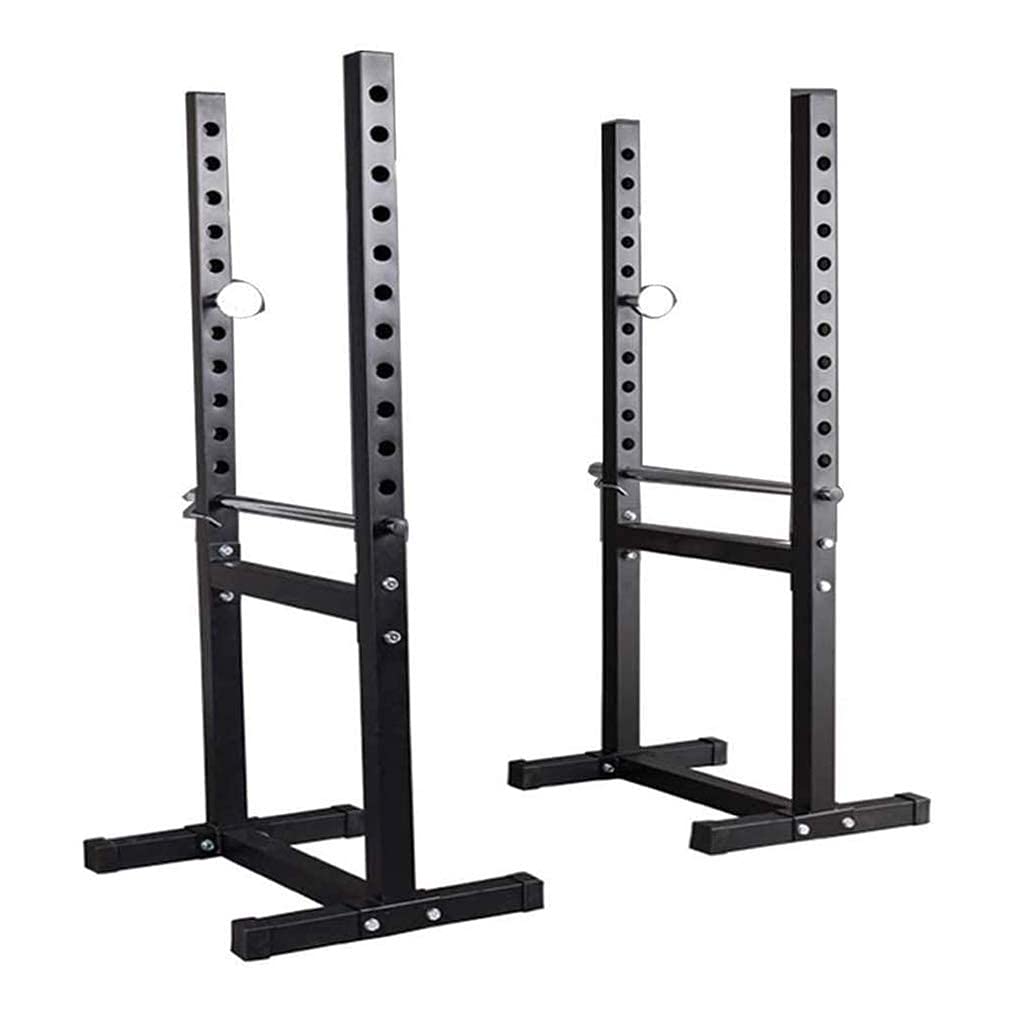 Soporte para sentadillas de altura ajustable, de acero sólido, para sentadillas dividida, estante ajustable para pesas