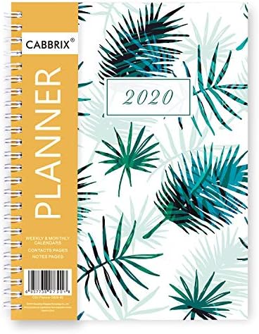 2020 Planner, Weekly Monthly A5 Daily Calendar Organizer Time Management, 12 Monthly Tabs, 5.8 x 8.3 Inches