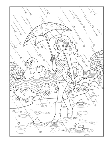 Dover Publications 9780486851228 Creative Haven Manga Muses Coloring Book: Inspiring Anime thumb #12