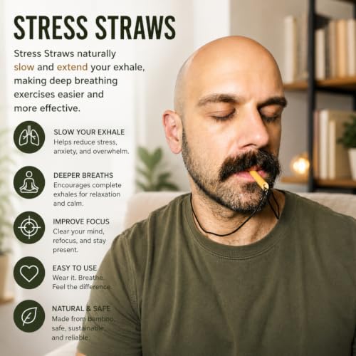 40 Pitillos Mindful Breathing Stress Straws Pack miniatura 4