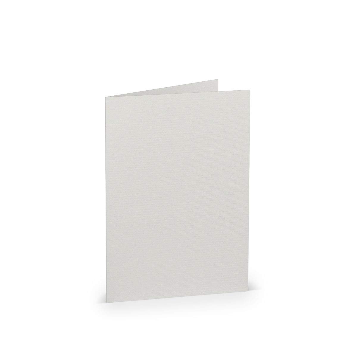 PAPERADO 300 kartek składanych DIN B6 – lodowo-szare, prążkowane, jasnoszare – 220 g/m² – 12 x 16,9 cm – puste kartki podwójne, składane kartki do majsterkowania, zaproszenia