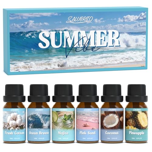 SALUBRITO Summer Fragrance Oils Set, Premium Essential Oils Set for