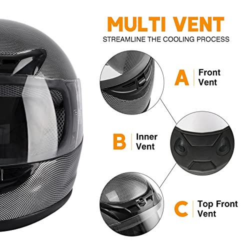 Image of SLMOTO DOT Certified Full Face Adult Motocross Helmet for Motorcycle ATV