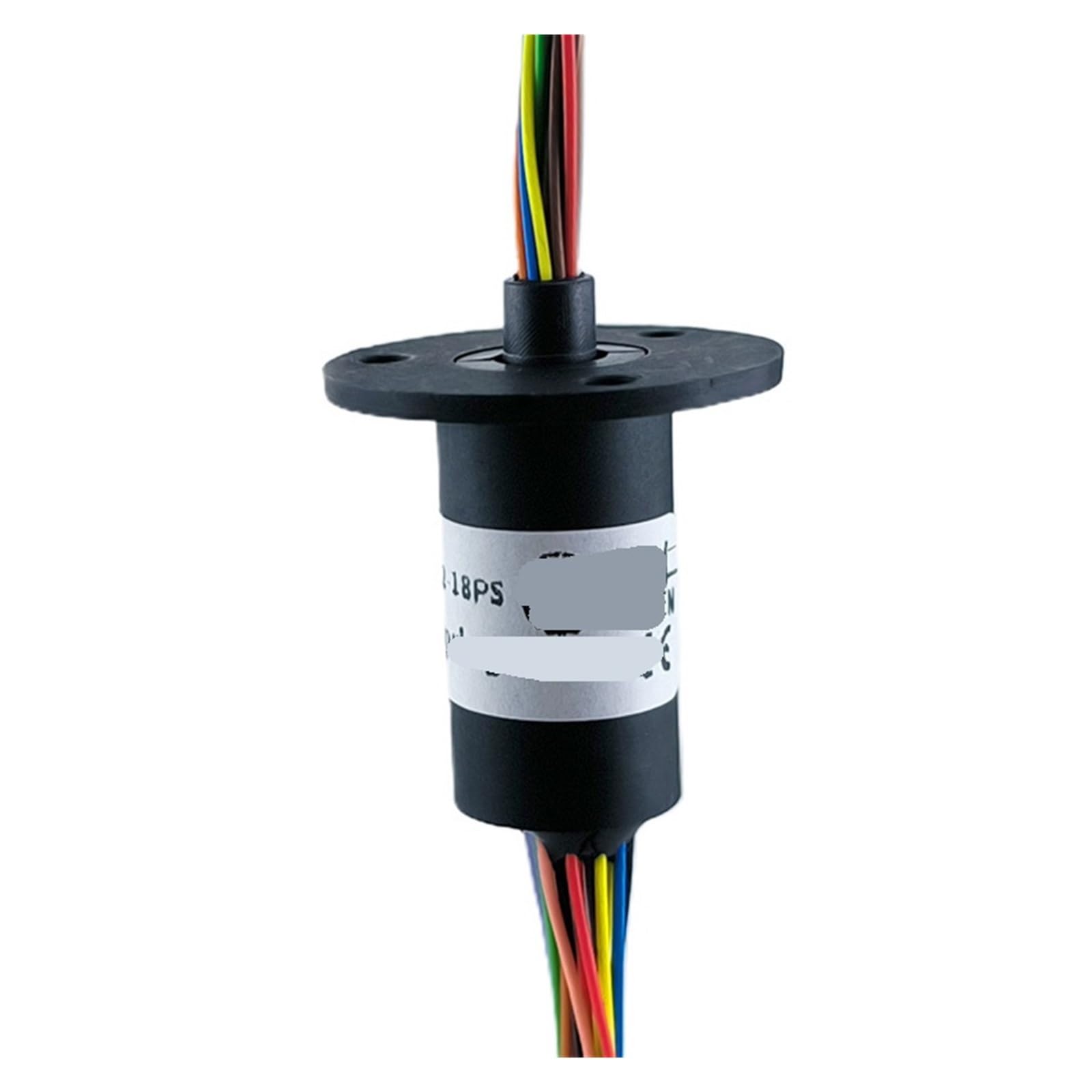 Anillo colector de brida WX12-18PS, conector eléctrico giratorio de 360 ​​grados, 18 vías, 2 A, OD12,4, anillo conductor multivía con anillo colector de tapa