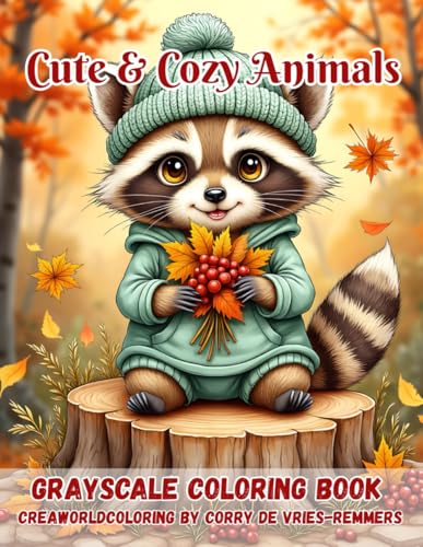 Cute & Cozy Animals: Whimsical Worlds & Funny Characters for Creative Relaxation