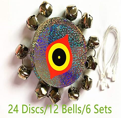 Bird Reflective Devices,Scare Bird Away - Wind-Driven Bird Away Device Birds Scare Discs for Home Garden Double-Sided Bird Scare Control Devices,Keep All Birds Away