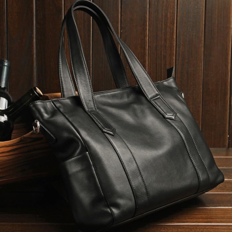 French Genuine Leather Men's Handbag Business Briefcase Cowhide Computer Bag ffor Commuting Travel Business4
