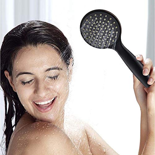 Pommeau de douche 12 pouces noir avec douchette pour un rituel bien-être quotidien