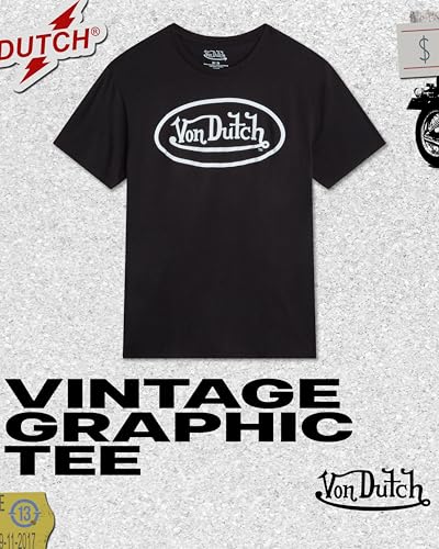 Von Dutch Vintage Graphic Tees for Men and Women - Unisex Y2K Clothes Classic Retro Streetwear Shirts (Sizes: S-XL)2