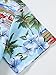 Floerns Men's Casual Tropical Print Button Down Short Sleeve Hawaiian Shirt Ocean Blue Tropical S