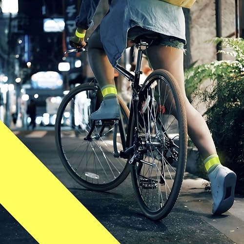 AVANA Odblaskowa bransoletka odblaskowa, zatrzaskowa, bezpieczna, do joggingu, jazdy na rowerze, biegania, dla dzieci, zestaw 4 szt