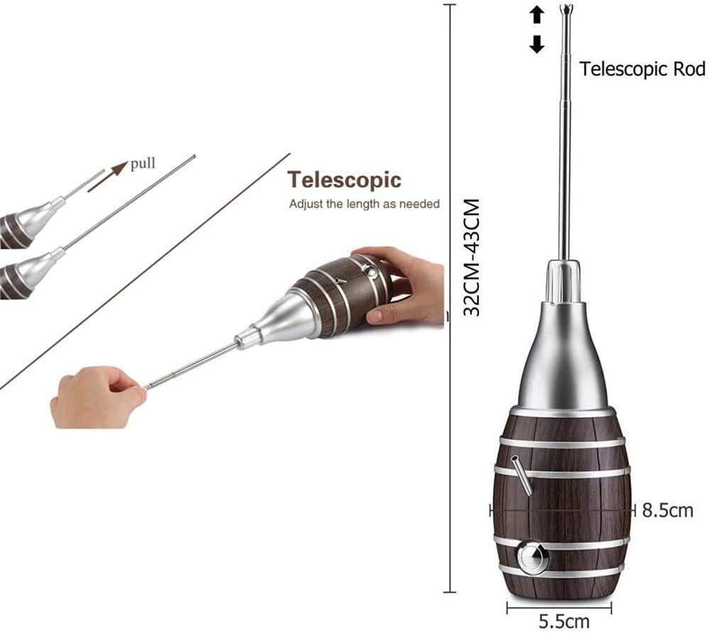 Aérateur de Carafe à vin électrique, Forme de tonneau de vin créatif, Bec verseur de vin, Distributeur de vin à Une Touche, pour Mariage/Anniversaire/fête/Noël