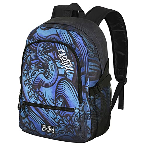 Mochila escolar azul PRO-DG Caothic de 31 x 44 cm ideal para el instituto y el gimnasio