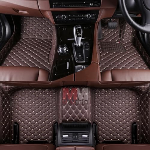 Image of Mr Mattie 7D Car Floor Mat Compatible with Skoda Octavia (2018-2022), Coffee