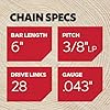Oregon R28F Polesaw Chain for 6 in. Bar - 28 Drive Links - fits Remington, Milwaukee and Craftsman #4