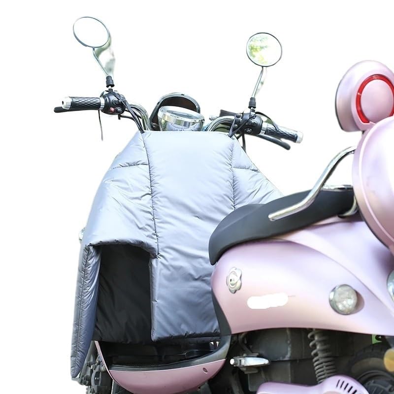 Warme Motorrad-Beinschützer. Roller-Beinschützer, Beinschützer für Motorrad, Winter, Winddicht, Windschutzscheiben-Steppdecken, Roller-Beinschützer, Beinschürze, Decke (grau)