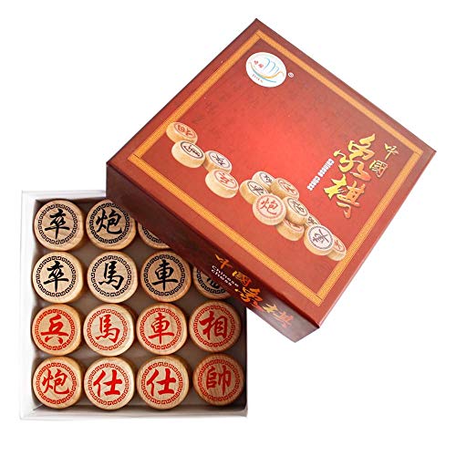 GoodPlay set de ajedrez chino Xiangqi con tablero de cuero miniatura 6