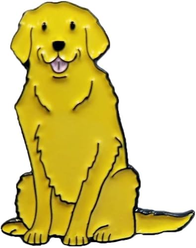 Golden Retriever Dog - Pin esmaltado de 1.5 pulgadas para amantes de los perros, Esmalte