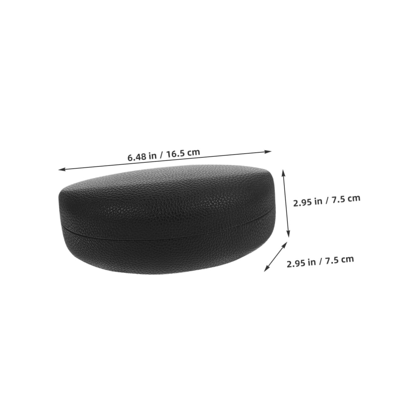 Healeved 6 Pièces Étui à Lunettes De Soleil Porte-lunettes De Soleil Étui De Protection Pour Lunettes De Soleil Récipient à Verres Étuis Rigides Pour Lunettes Unité Centrale Black