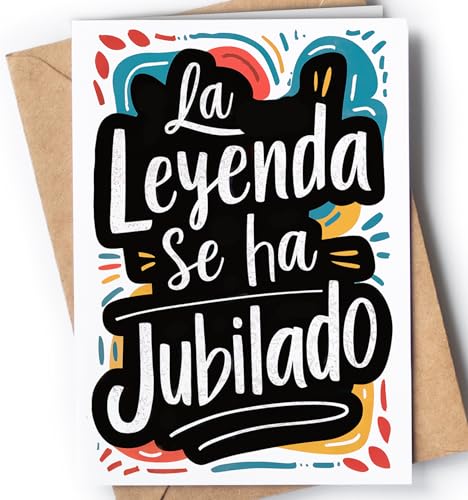 Tarjeta de Jubilación para Hombre, Mujer - Regalo de Feliz Jubilación para Hombre, Mujer - Tarjeta de Jubilación para él, ella - Regalo gracioso de despedida de compañero - Leyenda Jubilado