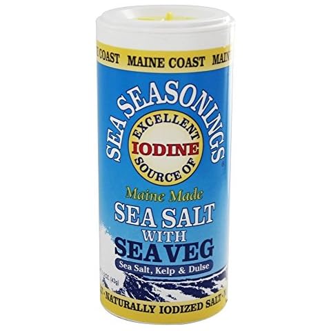 Maine Coast Organic Sea Seasonings - Sea Salt with Sea Veg - 1.5 oz Shaker Cover