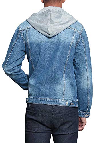 Image of VICTORIOUS Men's Distressed Denim Jacket