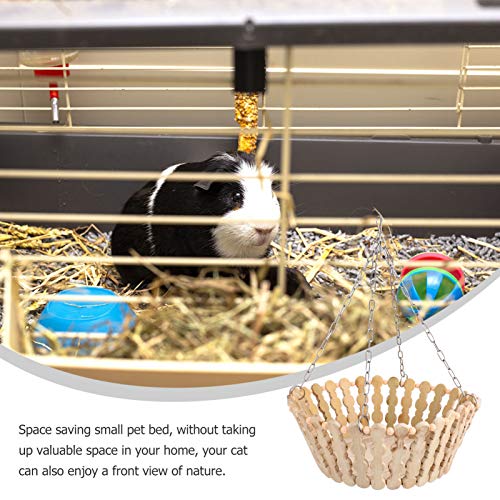 POPETPOP Hamster Rede Porquinho-Da-Índia Bambu Balanço Cama Pendurada Cama Cesta de Dormir Cool Esco