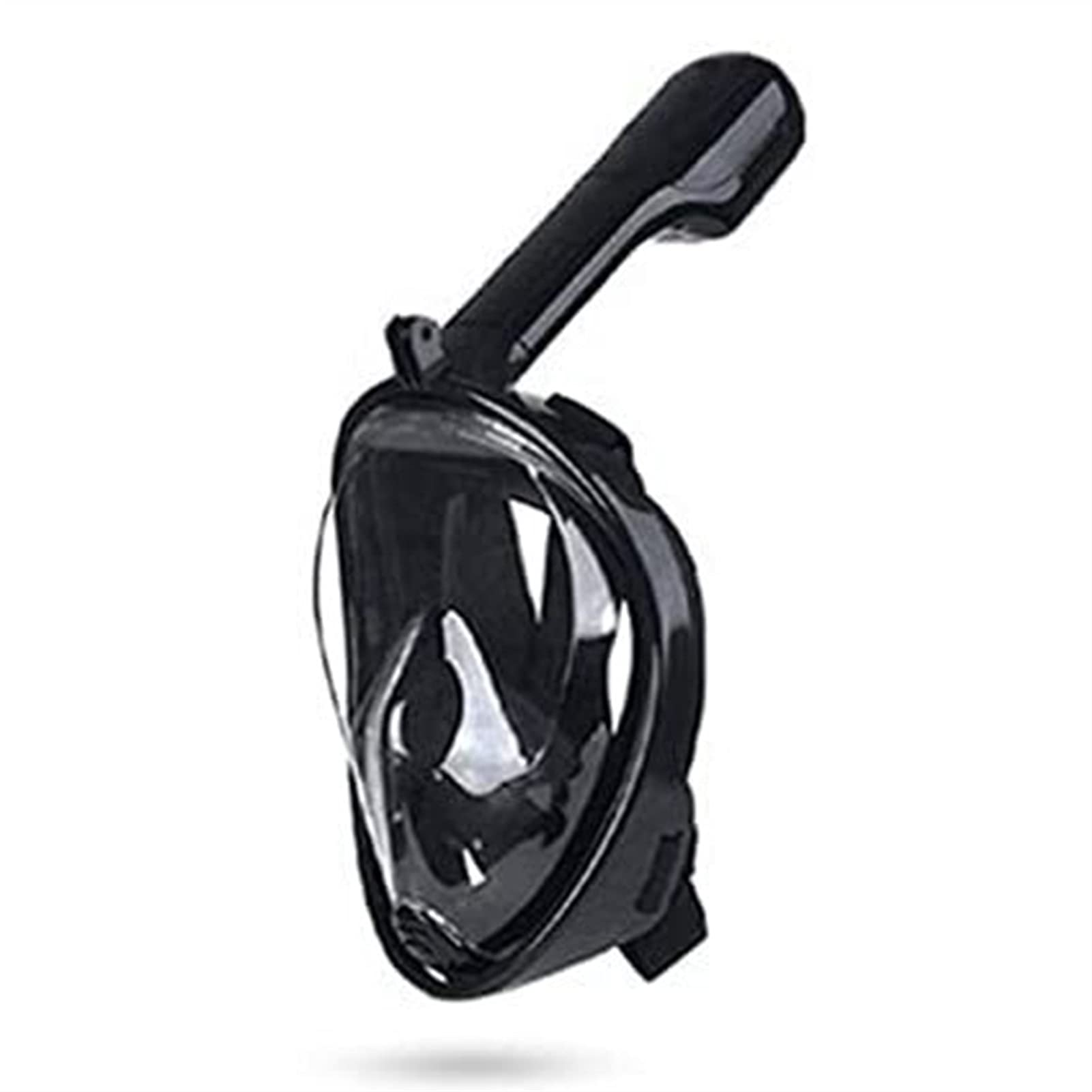 maschera da immersione, Maschera da snorkeling integrale in silicone, boccaglio subacqueo a 180°, maschera sub a bocca piatta di tipo asciutto, adatta for adulti e bambini(A,L)