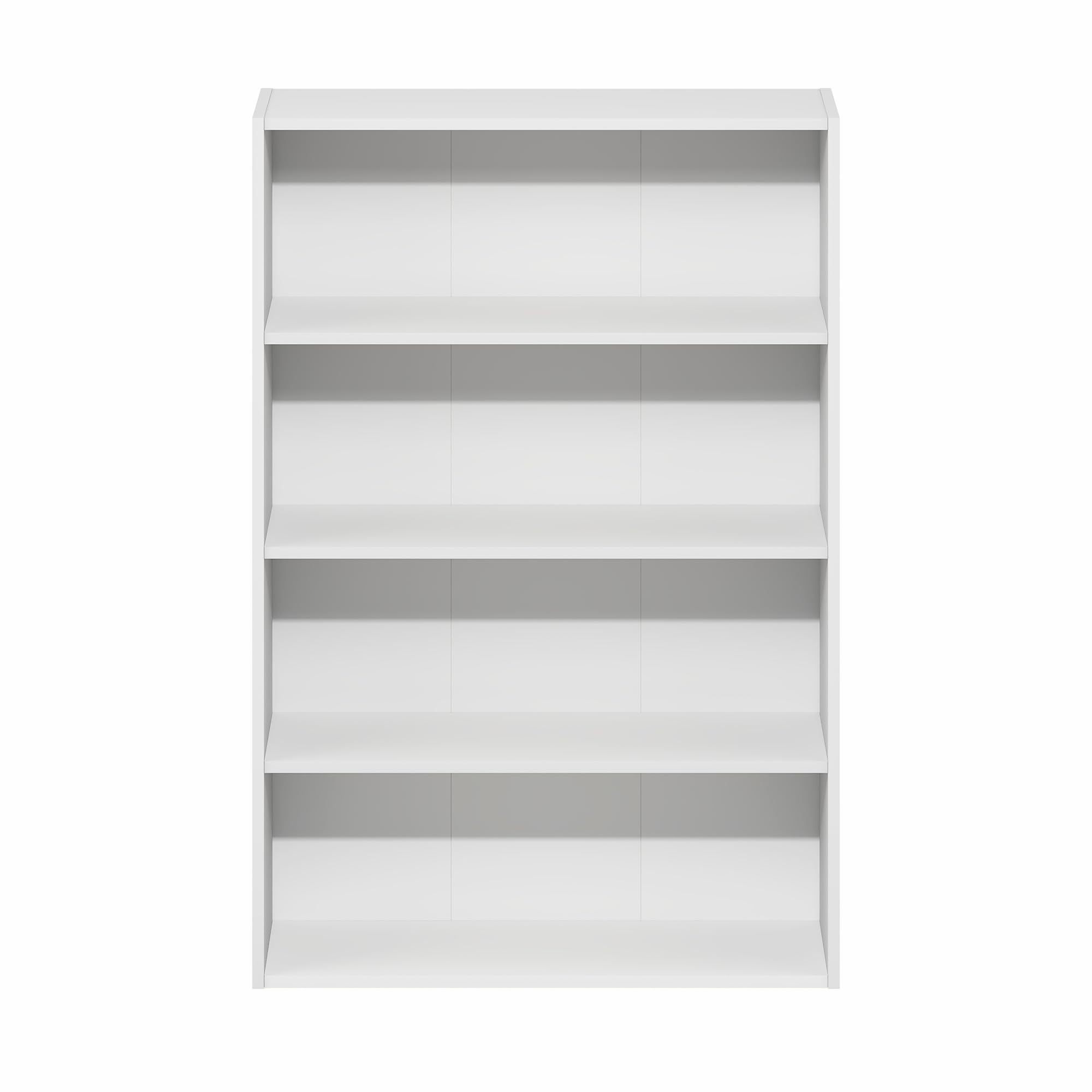 Furinno Basic Libreria a 4 Ripiani, Scaffale, Organizzatore, 6 x 24 x 35, Bianco