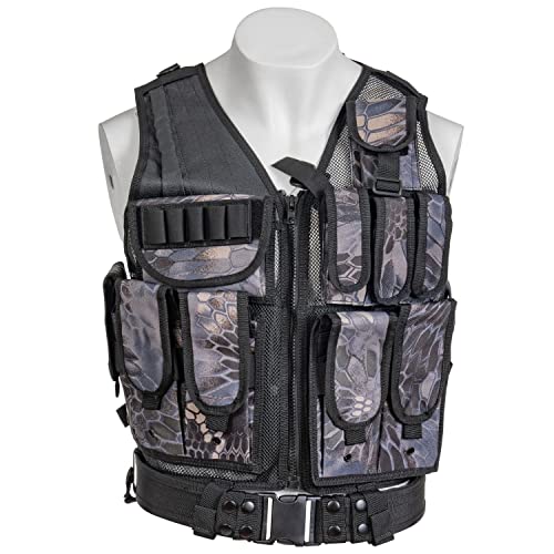 Koozam Tactical Sports Vest Adjustable Medium to Extra Large | Outdoor Lightweight Tac Vest Gear for Adults | Great for Hiking, Shooting, Hunting, Paintball, Training, | Typhon Koozam Tactical Sports Vest Adjustable Medium to Extra Large | Outdoor Lightweight Tac Vest Gear for Adults | Great for Hiking, Shooting, Hunting, Paintball, Training, | Typhon