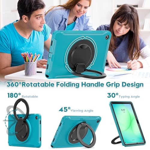 Coque Samsung Galaxy Tab A11+ protection antichoc rigide 11 pouces support bleu clair - 2
