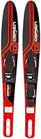 O'Brien Vortex Widebody Combo Water Skis 65.5" - Stable Deep Water Starts & Easy Carving Turns for Beginners