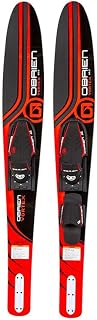 O'Brien Vortex Widebody Combo Water Skis 65.5" - Stable Deep Water Starts & Easy Carving Turns for Beginners