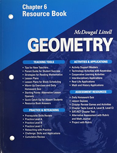 McDougal Littell - Geometry - Chapter 6 Resource Book