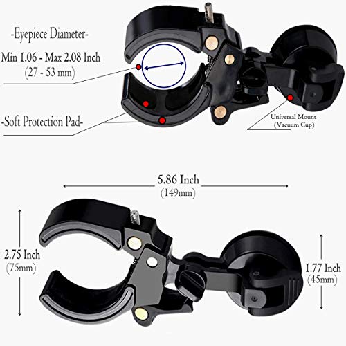 SMiZZE Universal Tablets Adapter, Cell Phone Mount for Binocular