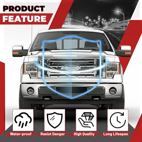 Image of HECASA Bumper Grill Compatible with 09-12 F150 9L3Z8200D FO1200511 Bumper