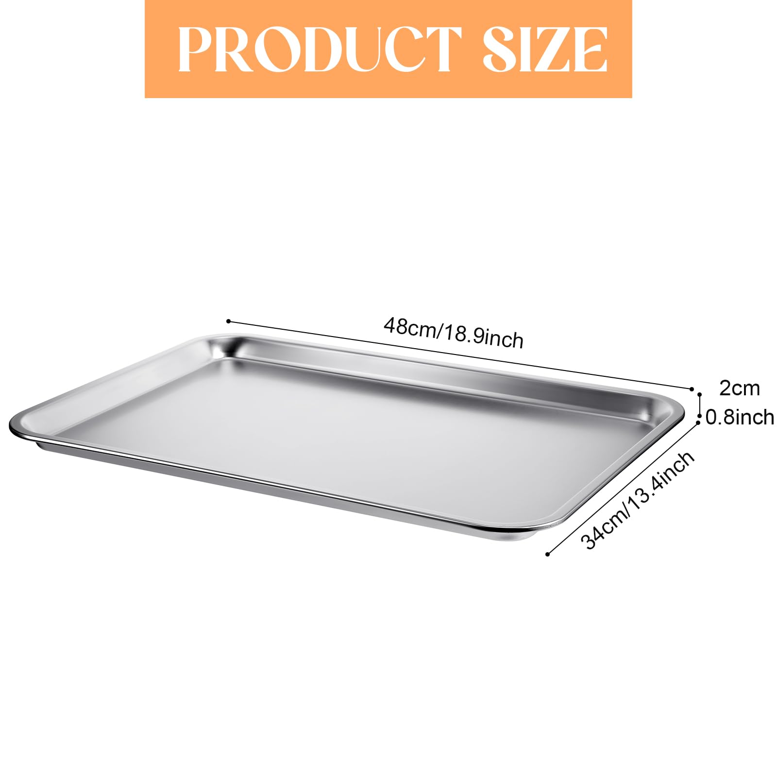 Nosiny 10 Stück Backblech mit Silikonmatte, Set mit 4 Bögen, 6 Matten, wiederverwendbar, Edelstahl, Keksblech, Backform mit Silikon-Backmatte, strapazierfähig, leicht zu reinigen, zum Backen, Braten